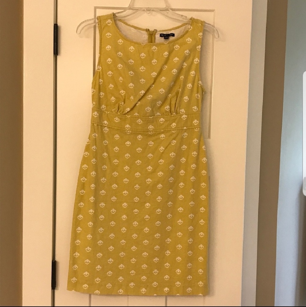 GAP mustard/yellow knee length dress